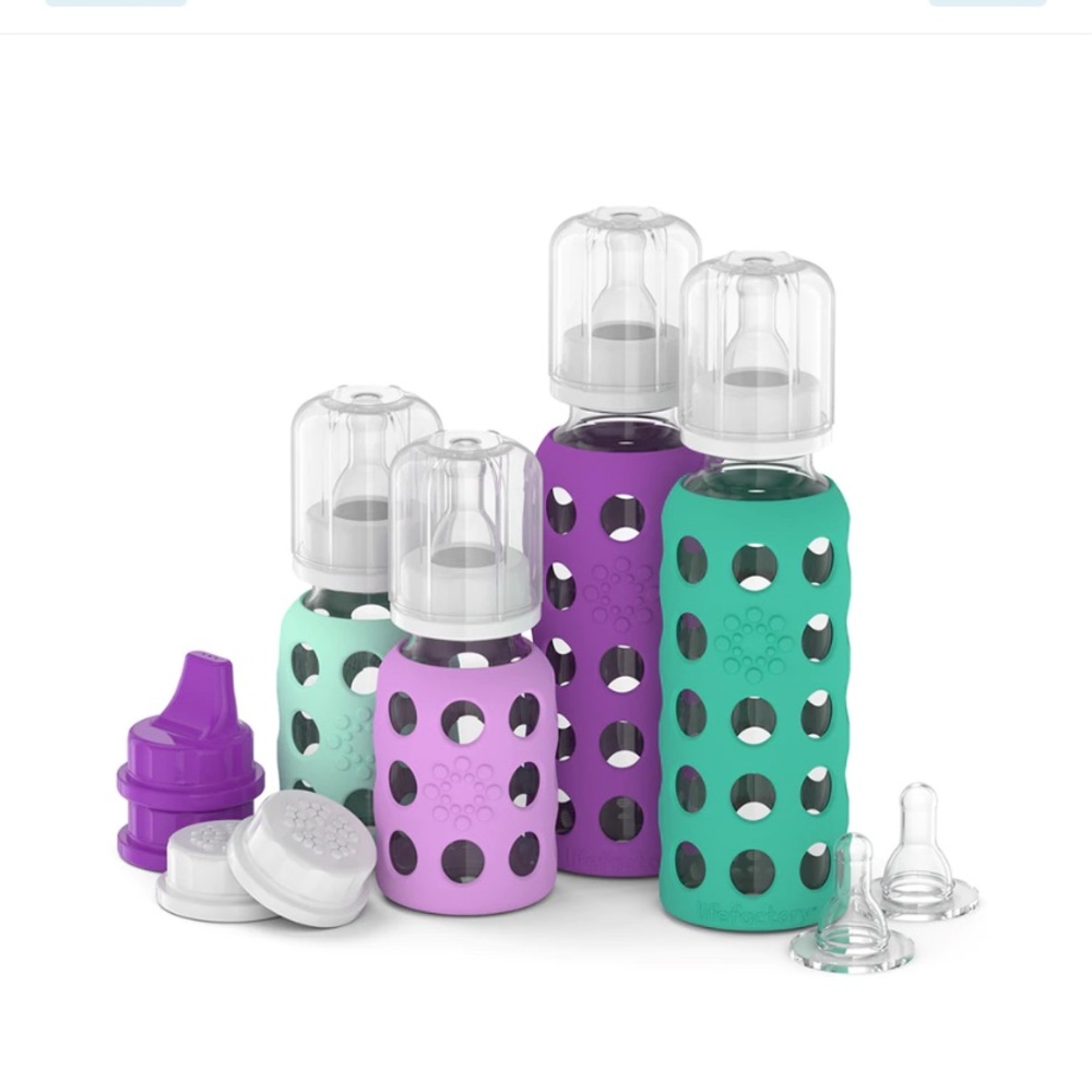 BRAND NEW IN BOX LIFE FACTORY GLASS BOTTLES